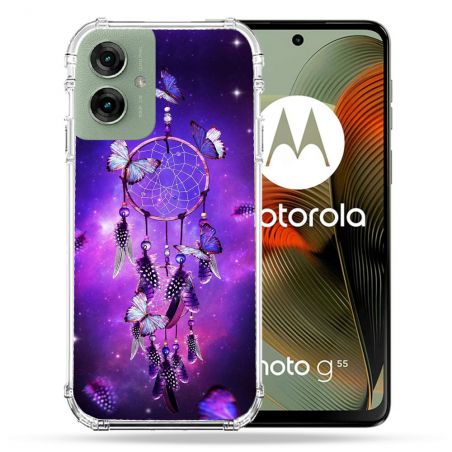 Coque Renforcée Pour Motorola G55 5G Zen Attrape Reve Papillon