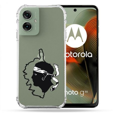 Coque Renforcée Transparente Pour Motorola G55 5G Corse
