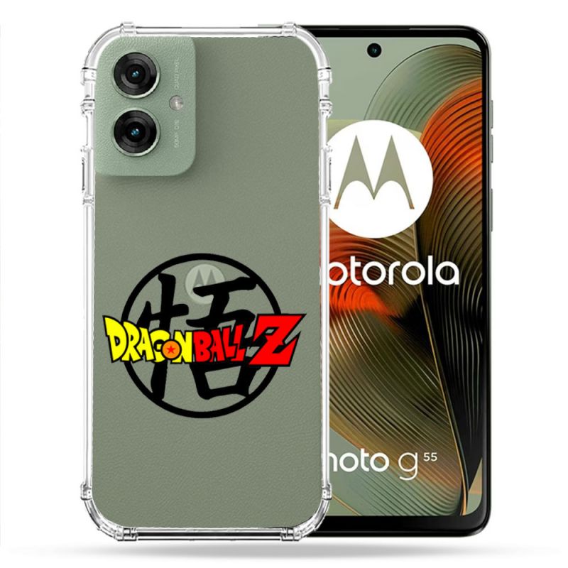 Coque Renforcée Transparente Pour Motorola G55 5G Dragon Ball Logo