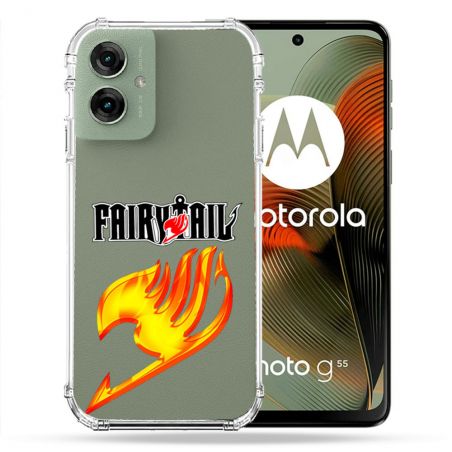 Coque Renforcée Transparente Pour Motorola G55 5G Fairy Tail