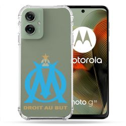 Coque Renforcée Transparente Pour Motorola G55 5G Foot Olympique Marseille OM