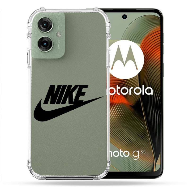 Coque Renforcée Transparente Pour Motorola G55 5G Nike