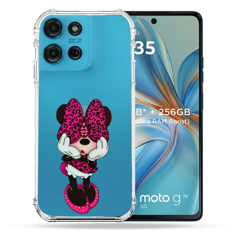 Coque Renforcée Transparente Pour Motorola G75 5G Minnie