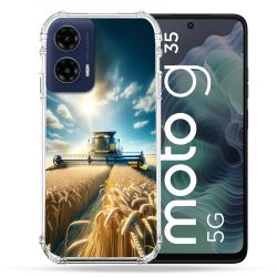 Coque Renforcée Pour Motorola G35 5G Agriculture Moissonneuse Blé