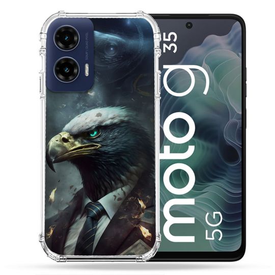 Coque Renforcée Pour Motorola G35 5G Animal Aigle Business