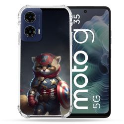Coque Renforcée Pour Motorola G35 5G Animal Chat America