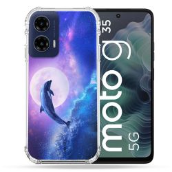 Coque Renforcée Pour Motorola G35 5G Animal Dauphin Vague