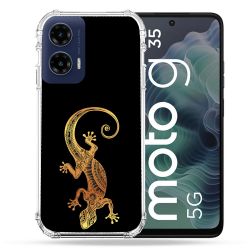 Coque Renforcée Pour Motorola G35 5G Animal Lezard Noir