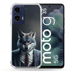 Coque Renforcée Pour Motorola G35 5G Animal Loup Business