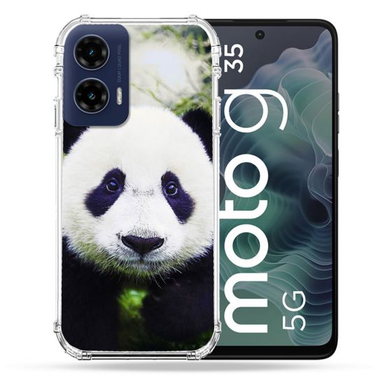 Coque Renforcée Pour Motorola G35 5G Animal Panda Color