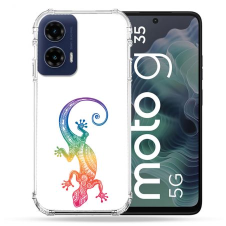 Coque Renforcée Pour Motorola G35 5G Animal Salamandre Color