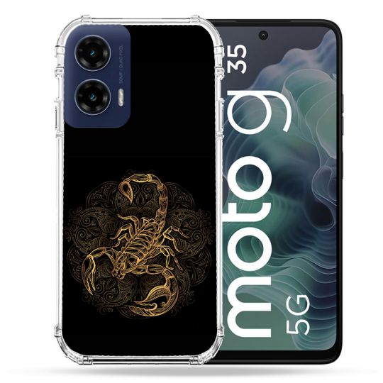 Coque Renforcée Pour Motorola G35 5G Animal Scorpion Fresque