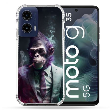 Coque Renforcée Pour Motorola G35 5G Animal Singe Business