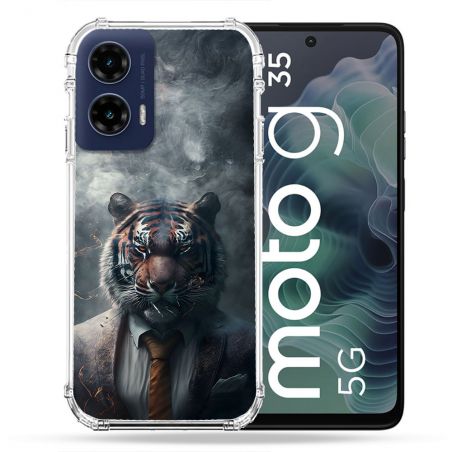 Coque Renforcée Pour Motorola G35 5G Animal Tigre Business