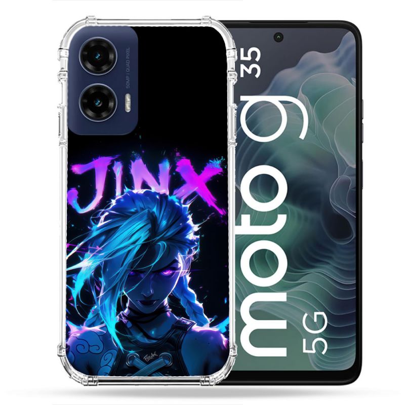 Coque Renforcée Pour Motorola G35 5G Arcane Jinx Night
