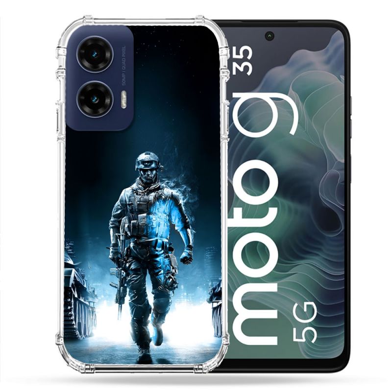 Coque Renforcée Pour Motorola G35 5G Call Of Duty Guerrier