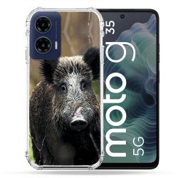 Coque Renforcée Pour Motorola G35 5G Chasse Sanglier bois