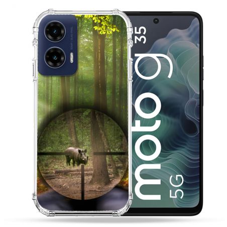 Coque Renforcée Pour Motorola G35 5G Chasse Sanglier Viseur