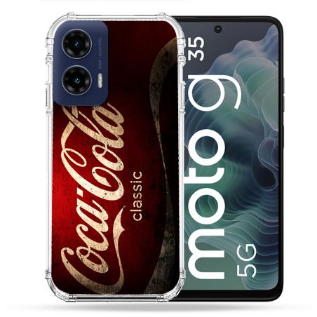 Coque Renforcée Pour Motorola G35 5G Coca Cola Classique