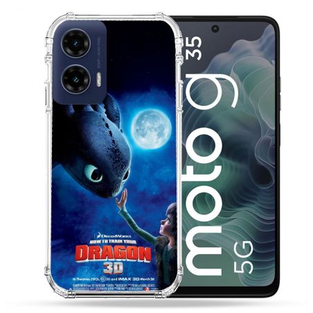 Coque Renforcée Pour Motorola G35 5G Dragons Affiche