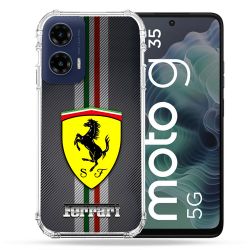 Coque Renforcée Pour Motorola G35 5G Ferrari Carbone