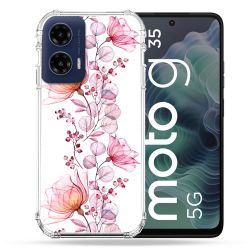 Coque Renforcée Pour Motorola G35 5G Fleur Eclosion