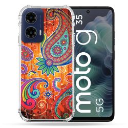 Coque Renforcée Pour Motorola G35 5G Fleur Psychedelic