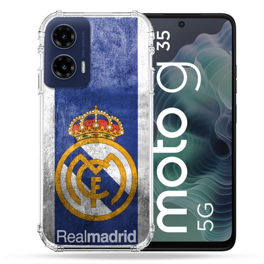 Coque Renforcée Pour Motorola G35 5G Foot Real Madrid