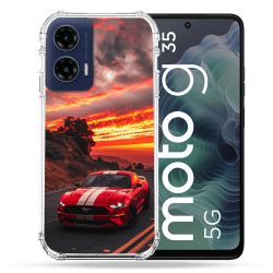 Coque Renforcée Pour Motorola G35 5G Ford Mustang GT500 Rouge