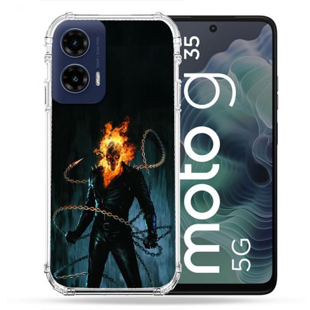 Coque Renforcée Pour Motorola G35 5G Ghost Rider