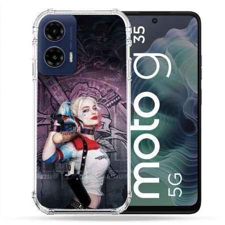 Coque Renforcée Pour Motorola G35 5G Harley Quinn Batte