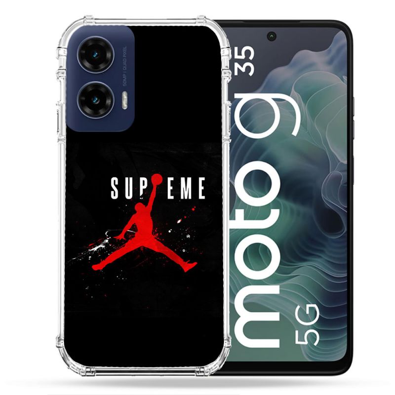 Coque Renforcée Pour Motorola G35 5G Jordan Supreme Noir