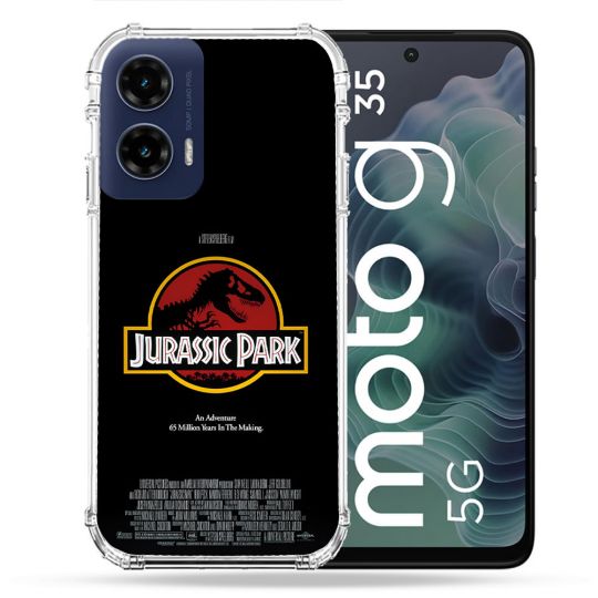 Coque Renforcée Pour Motorola G35 5G Jurassic Park Affiche