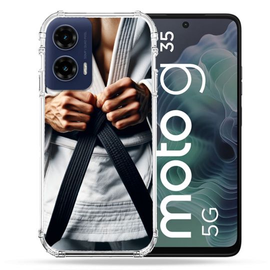 Coque Renforcée Pour Motorola G35 5G Kimono Ceinture