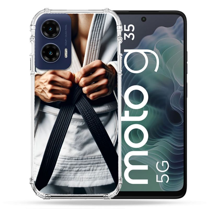 Coque Renforcée Pour Motorola G35 5G Kimono Ceinture