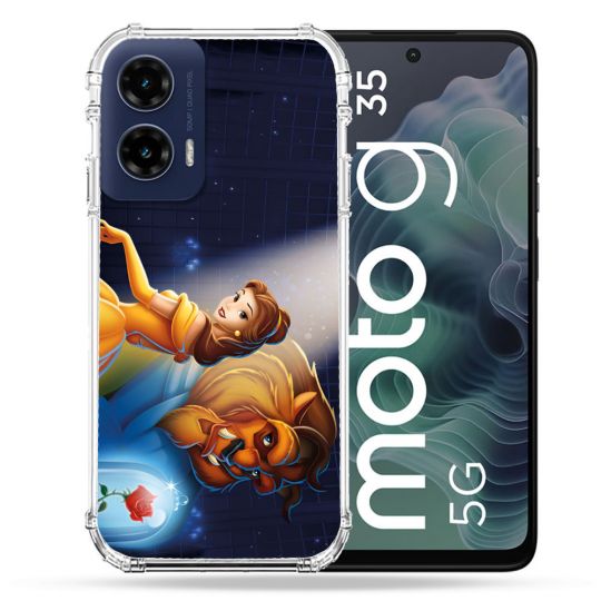Coque Renforcée Pour Motorola G35 5G La Belle et La Bête