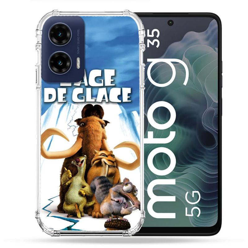 Coque Renforcée Pour Motorola G35 5G L'âge de Glace Affiche