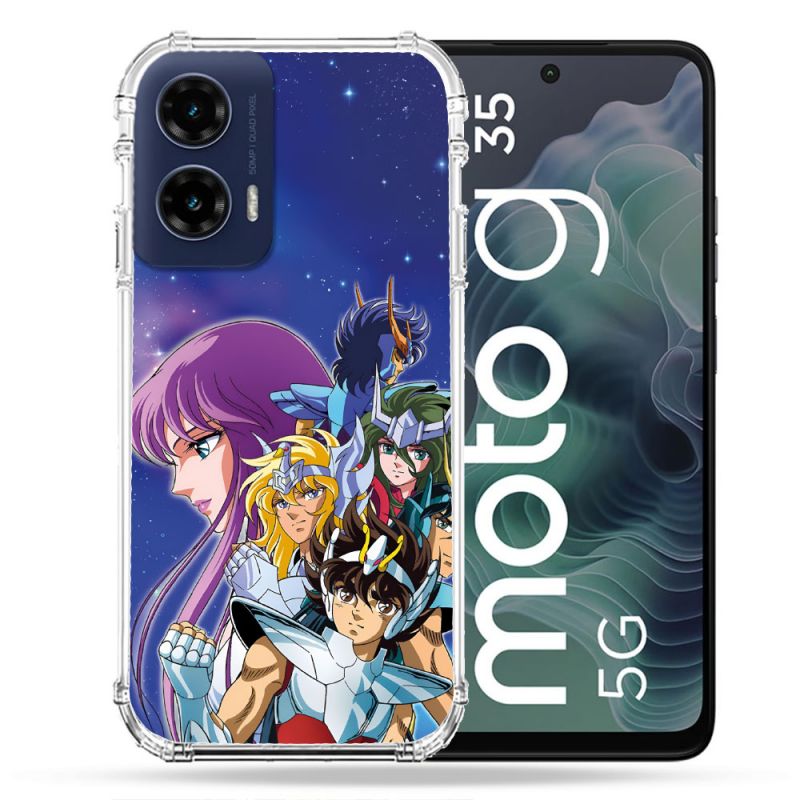 Coque Renforcée Pour Motorola G35 5G Les Chevaliers Du Zodiaque