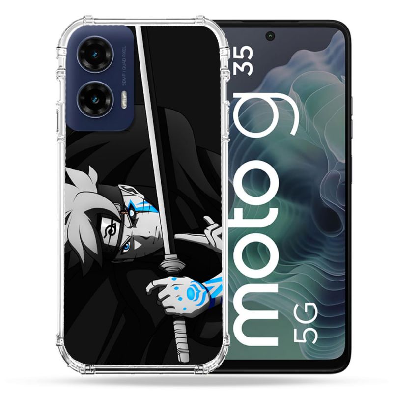 Coque Renforcée Pour Motorola G35 5G Manga Boruto Epée