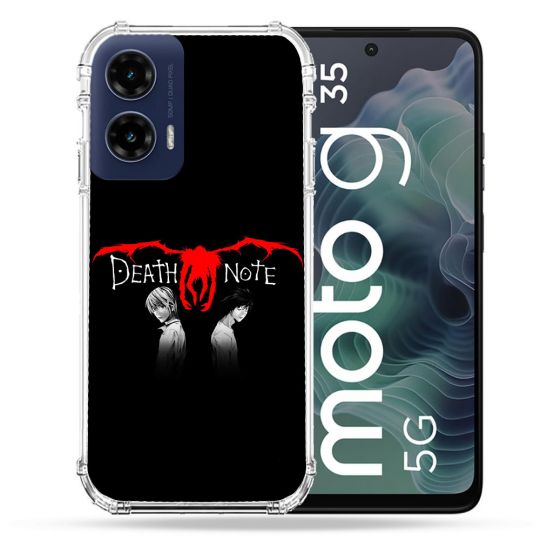 Coque Renforcée Pour Motorola G35 5G Manga Death Note Noir