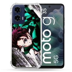 Coque Renforcée Pour Motorola G35 5G Manga Demon Slayer Tanjiro