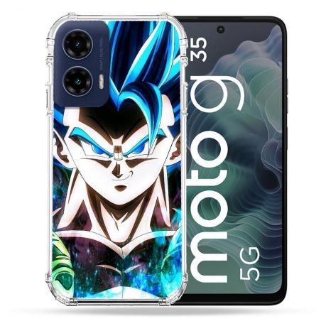 Coque Renforcée Pour Motorola G35 5G Manga Dragon Ball Gogeta Visage