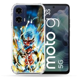 Coque Renforcée Pour Motorola G35 5G Manga Dragon Ball Sangoku Blanc
