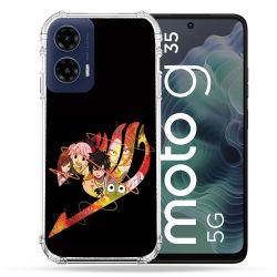 Coque Renforcée Pour Motorola G35 5G Manga Fairy Tail Logo Noir