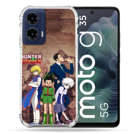Coque Renforcée Pour Motorola G35 5G Manga Hunter X Hunter Vintage