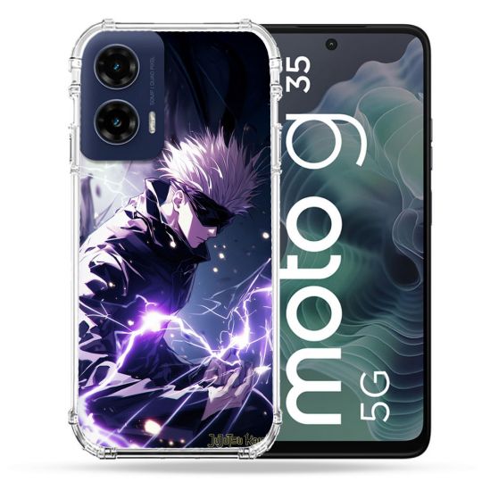 Coque Renforcée Pour Motorola G35 5G Manga Jujutsu Kaisen Gojo Saturo