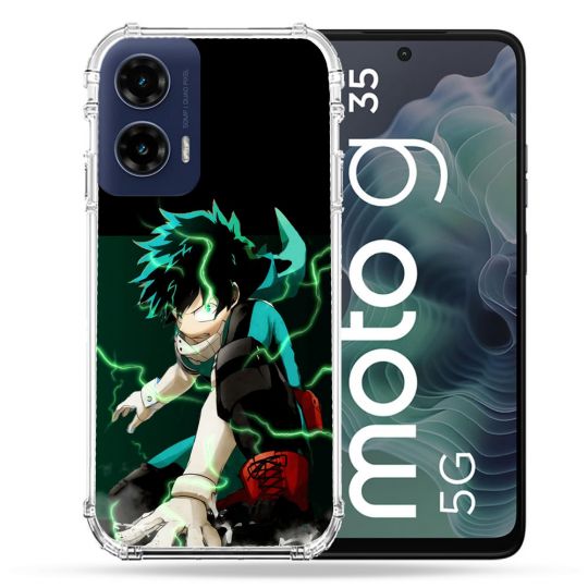 Coque Renforcée Pour Motorola G35 5G Manga My Hero Academia Deku