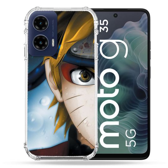 Coque Renforcée Pour Motorola G35 5G Manga Naruto Blanc
