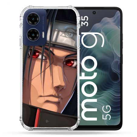 Coque Renforcée Pour Motorola G35 5G Manga Naruto Itachi Visage