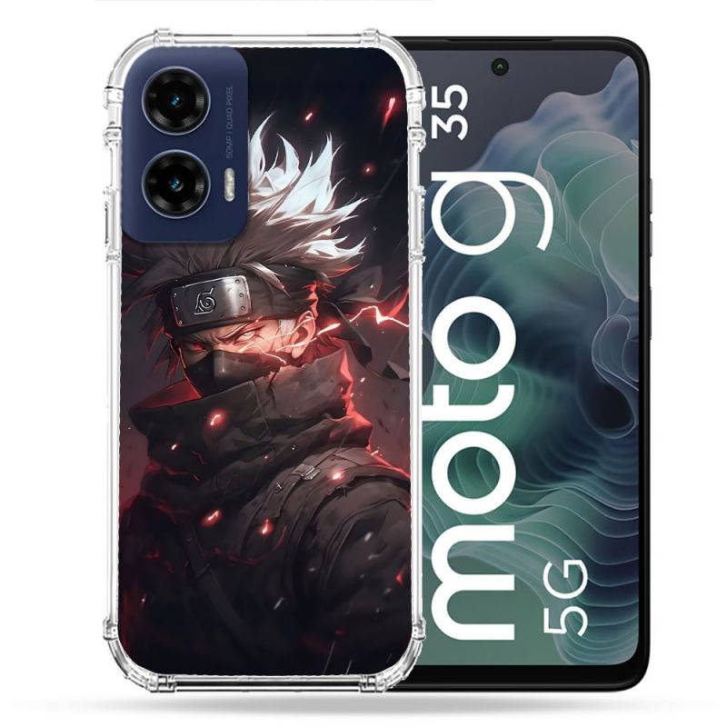 Coque Renforcée Pour Motorola G35 5G Manga Naruto Kakashi Dark